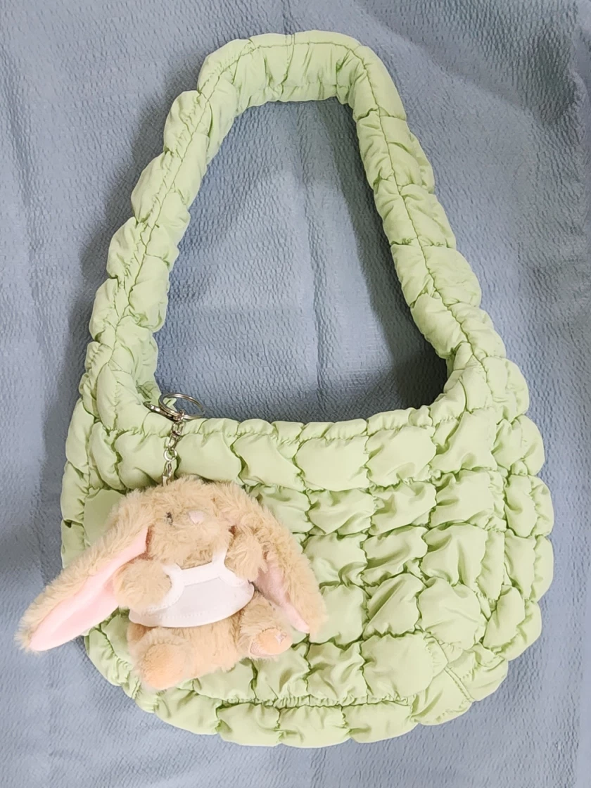 COS Quilted Mini Bag Green