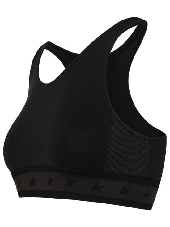 laceback bra top black