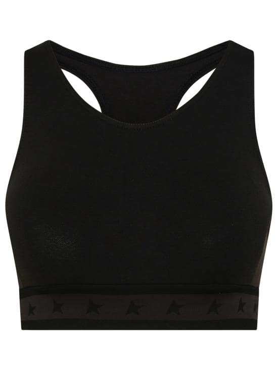 laceback bra top black