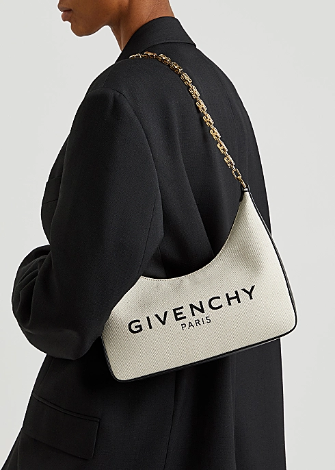 Givenchy Moon Cutout Chain Canvas Bag Small