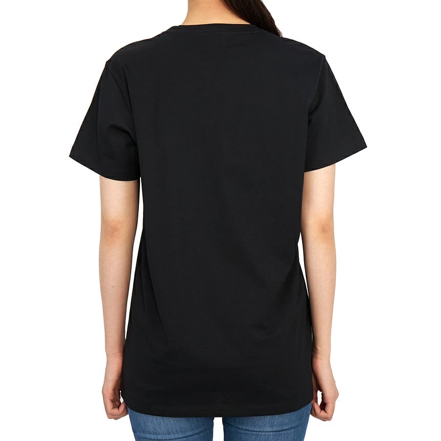 Evie chest logo T-shirt BLACK