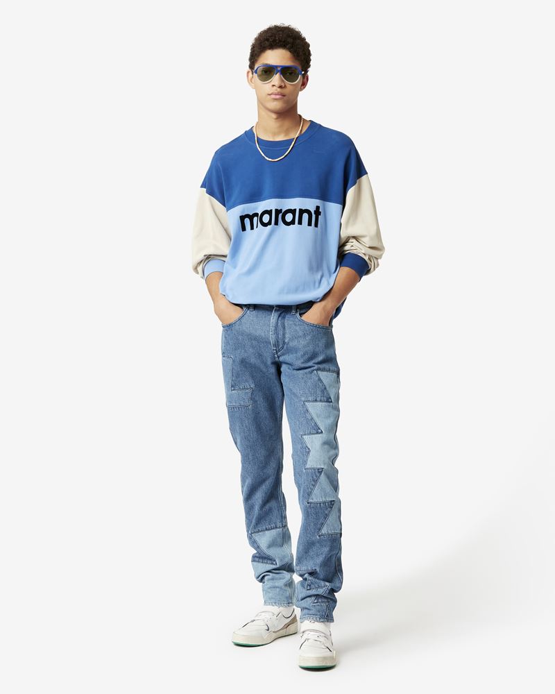 JEILAN patchwork denim jeans