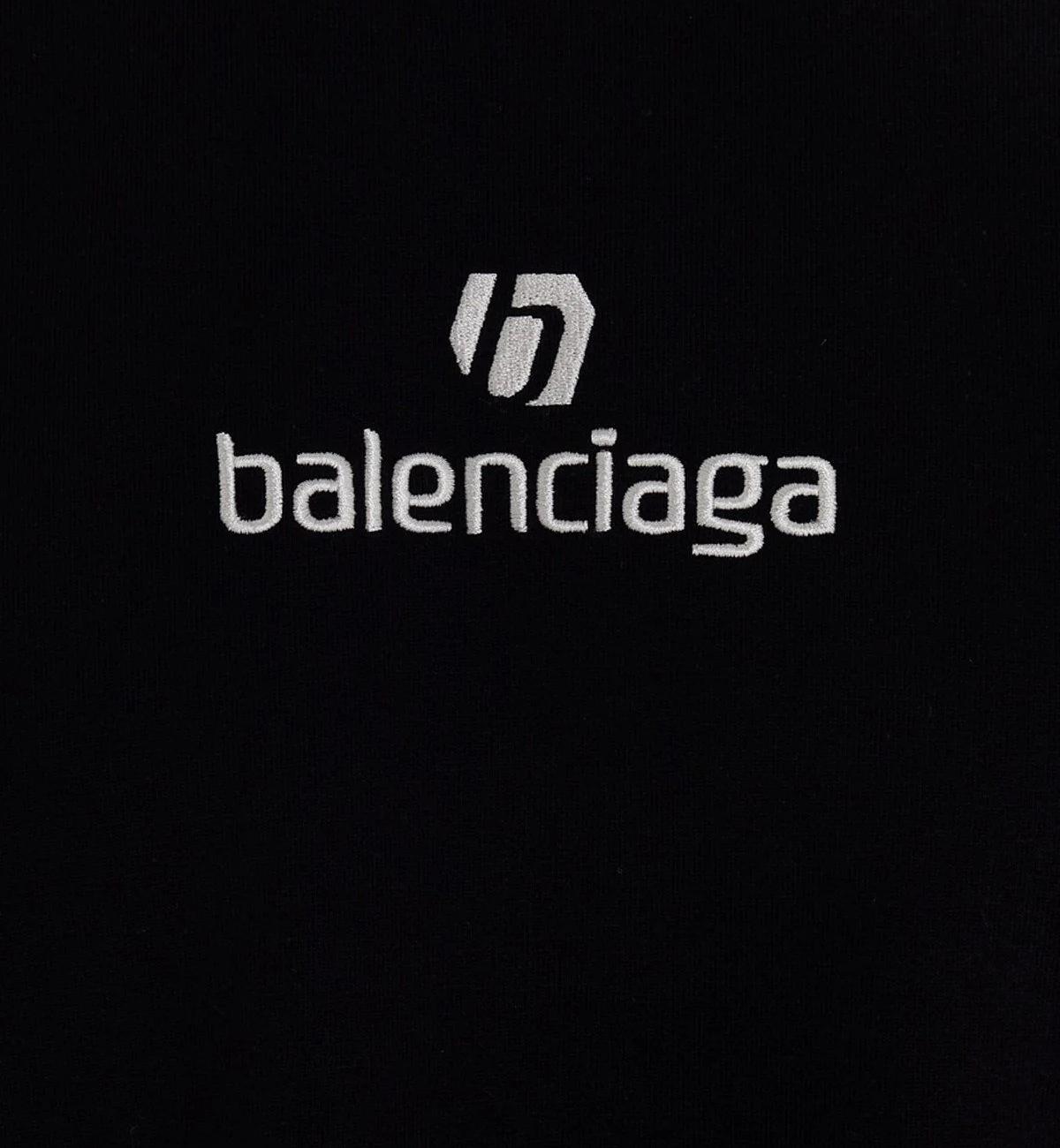 Balenciaga Sponsor Logo T-Shirt Black