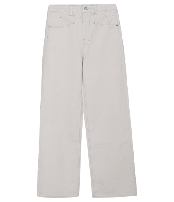 Lemony Wide Leg Jeans ivory