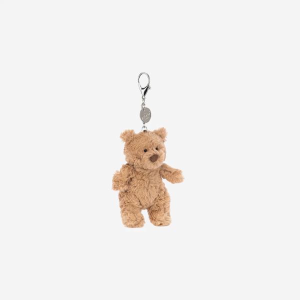 Jellycat Bartholomew Bear Bag Charm Brown