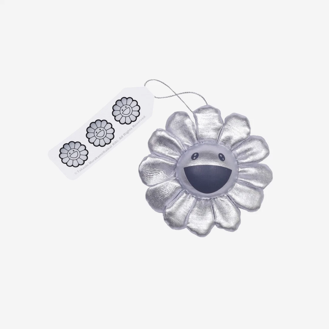 Kaikai Kiki Flower Keychain Silver