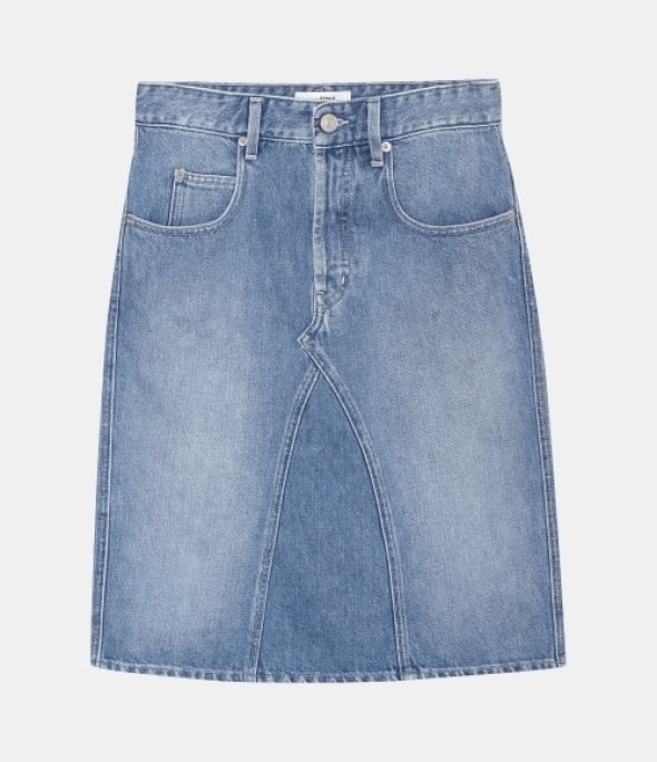 Piali Denim Midi Skirt FREE