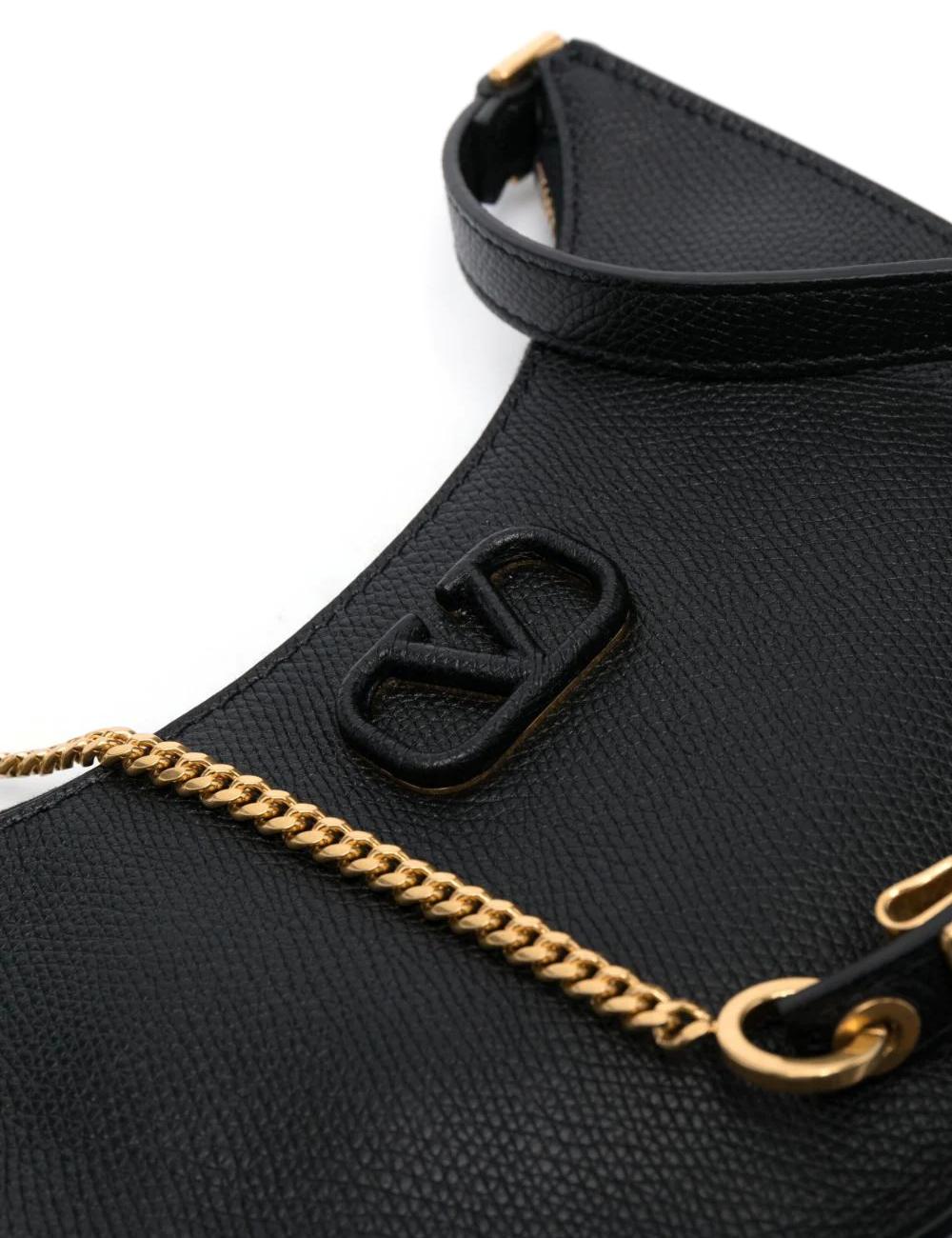 V logo hobo bag