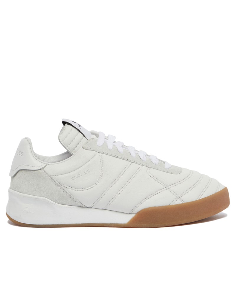 COURRÈGES CLUB 02 LEATHER SNEAKERS WHITE