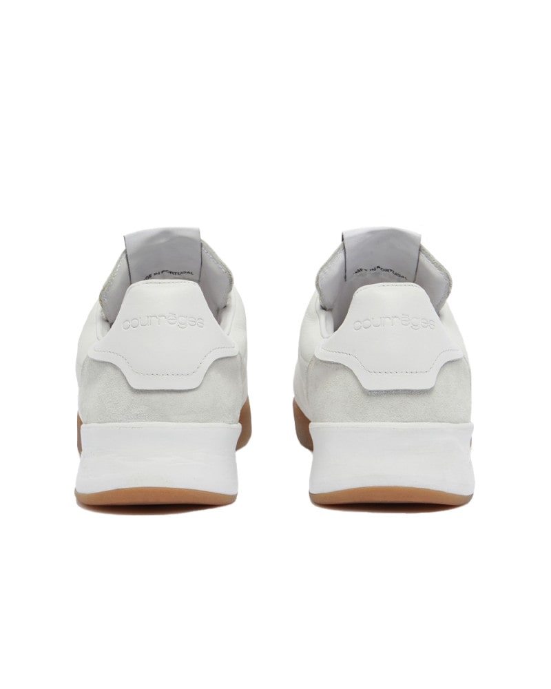 COURRÈGES CLUB 02 LEATHER SNEAKERS WHITE