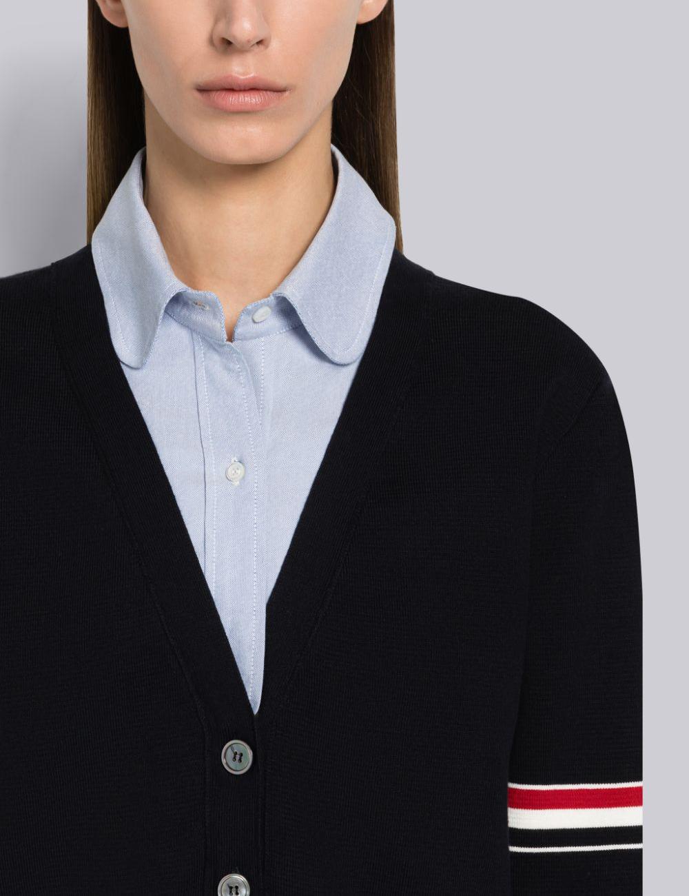 MILANO STITCH OXFORD COMBO CARDIGAN SHIRT