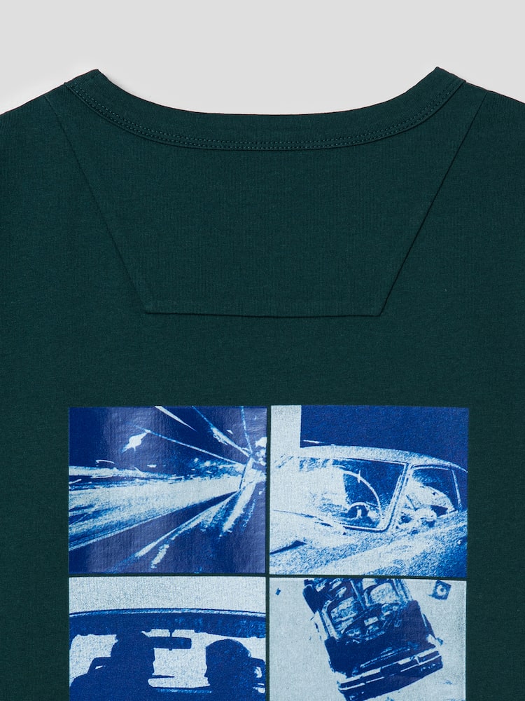 Cotton Graphic Loose Short Sleeve - Green