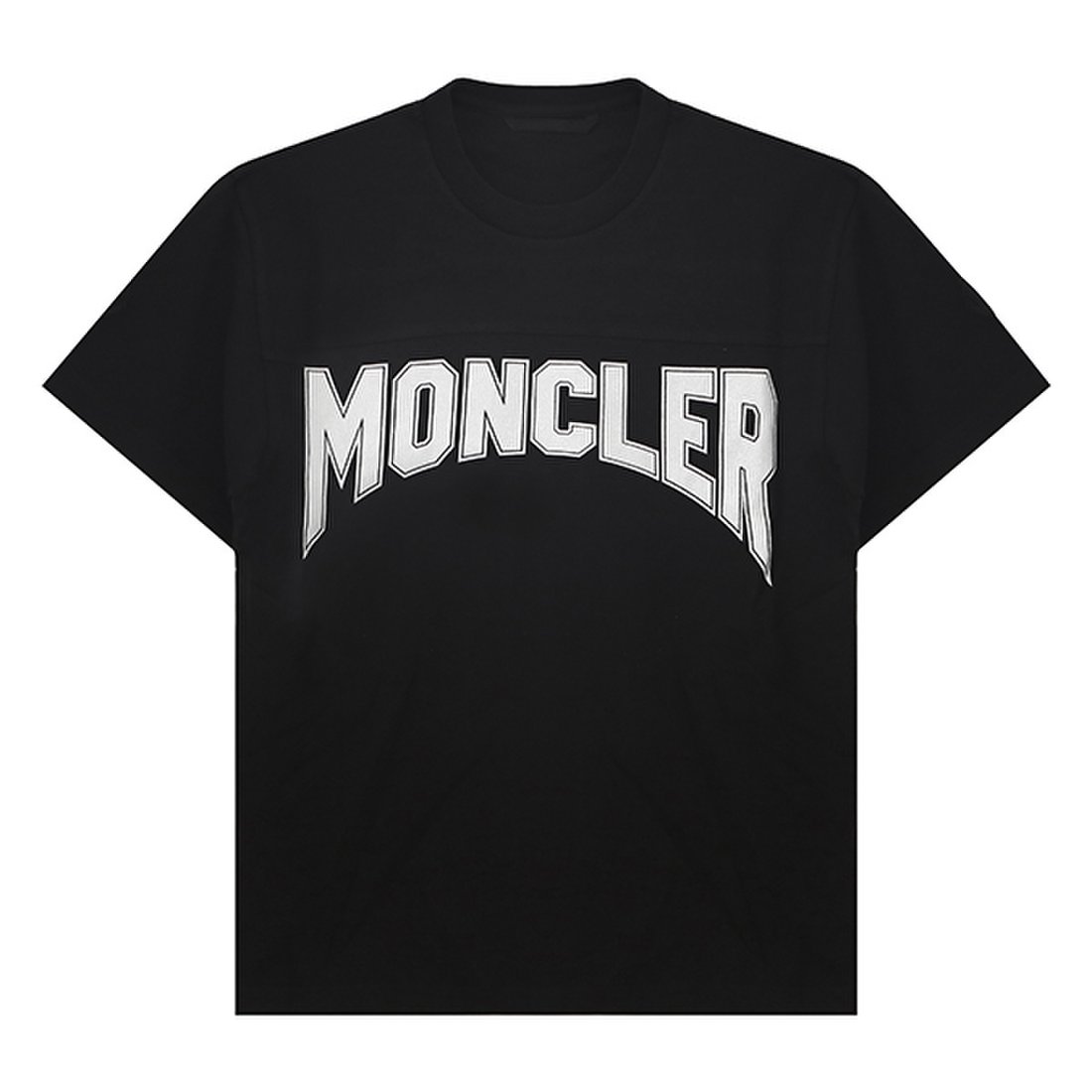 logo print short sleeve tee black