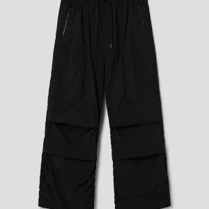 Nylon Puckering Pants - Black