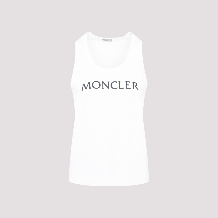 logo printing sleeveless white