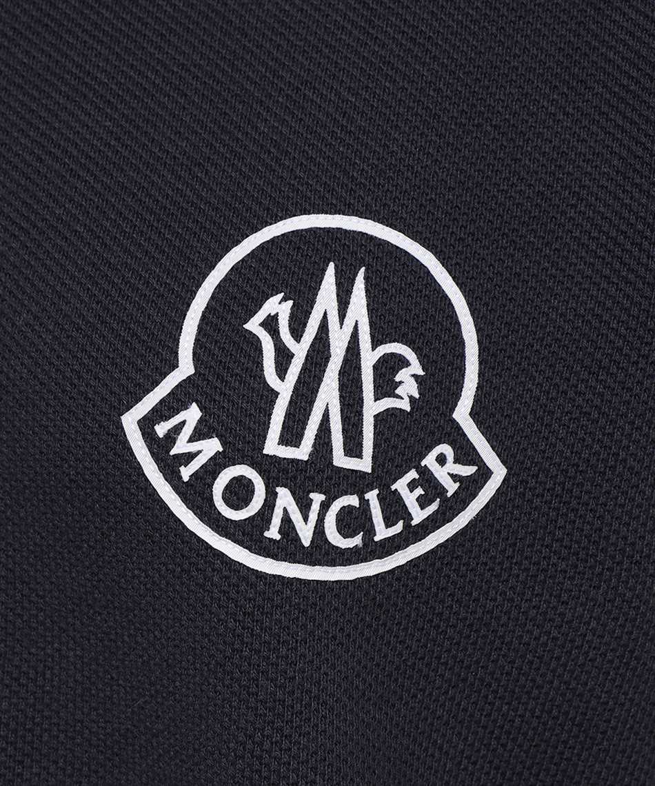 Logo patch short sleeve pique navy