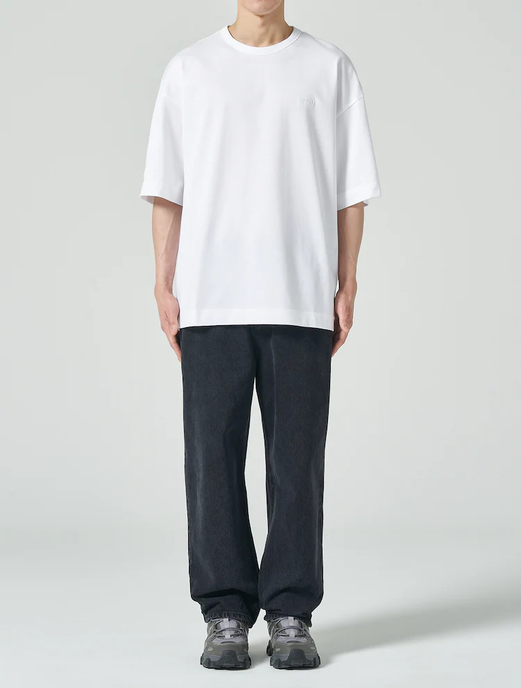 [NIKI HARE] Semi Overfit Short Sleeve T-Shirt - White