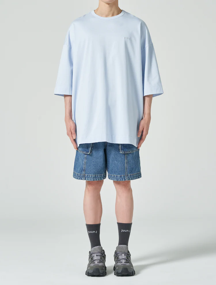 Overfit Short Sleeve T-Shirt - Sky Blue