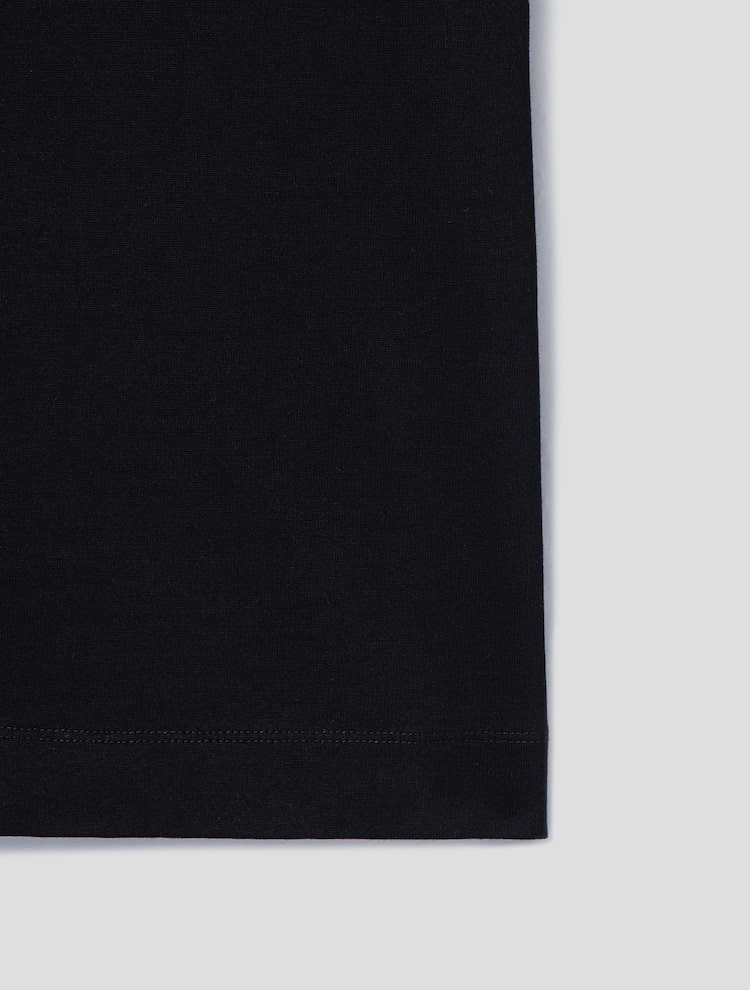 [NIKI HARE] Semi Overfit Short Sleeve T-Shirt - Black