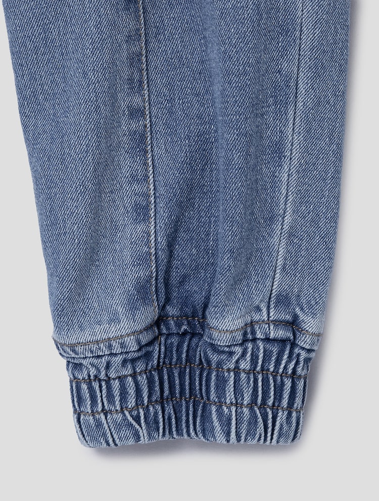 Damage Cargo Jogger Denim - Blue