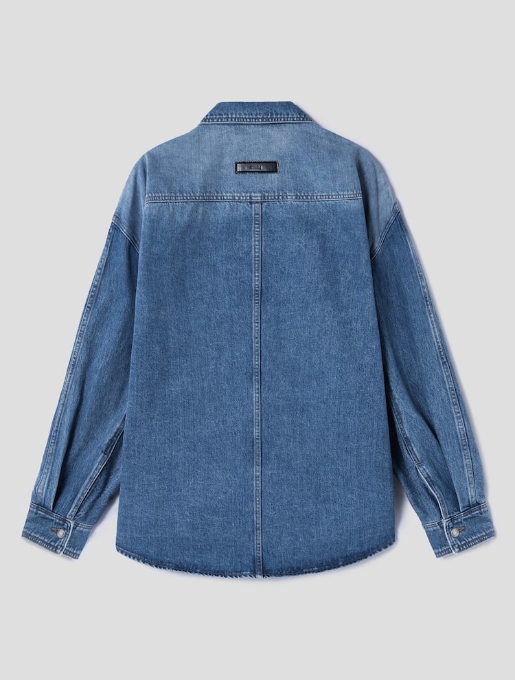 [Celeb Wear] Denim Shirt - Blue