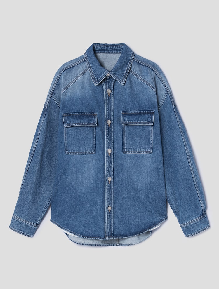 [Celeb Wear] Denim Shirt - Blue