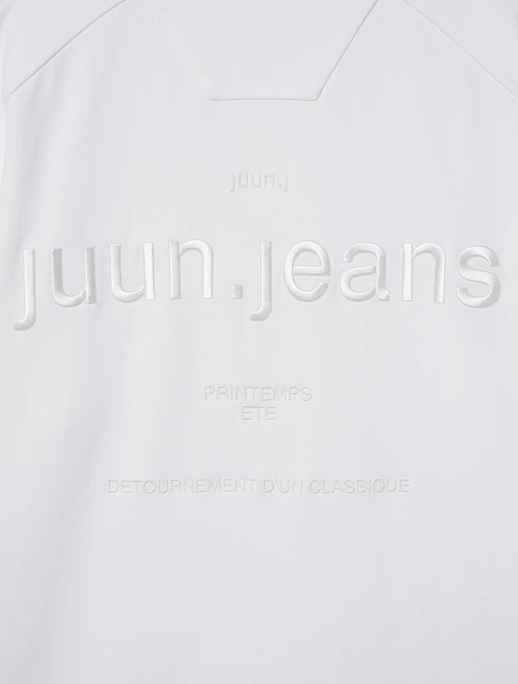 Half Sleeve Jersey Dress - White