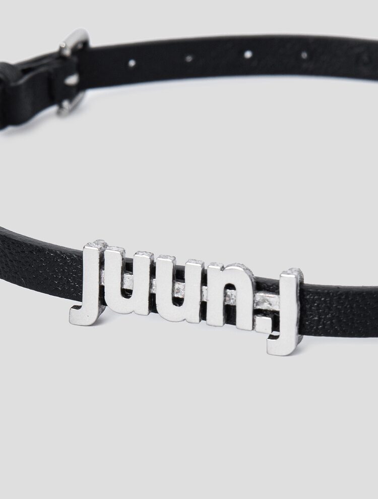 Silverpoint Leather Bracelet - Black/Silver