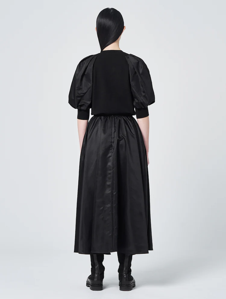 MA-1 Long Skirt - Black