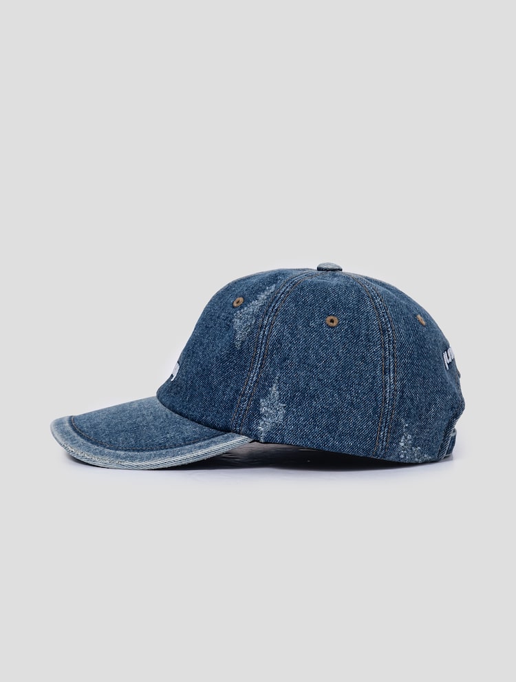 JUUN.JEANS Logo Denim Ball Cap - Blue