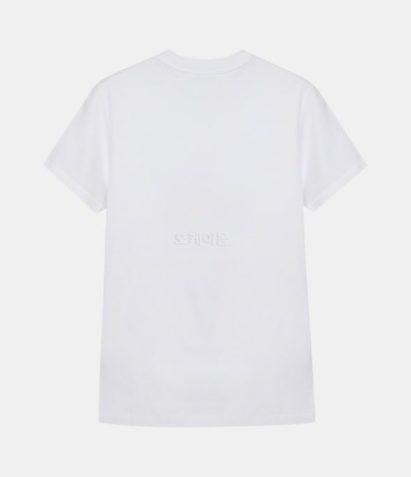 logo patch t-shirt WHITE