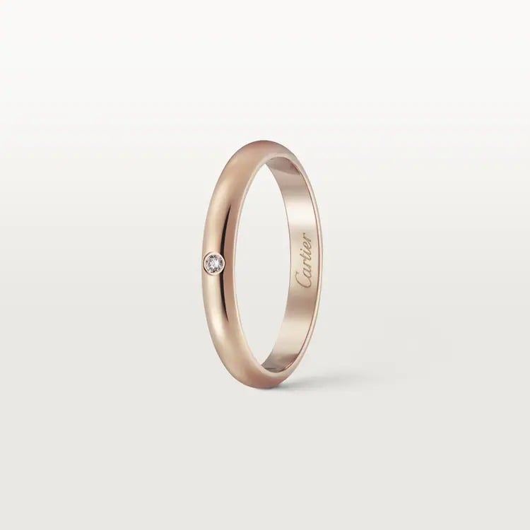 1895 WEDDING BAND pink gold