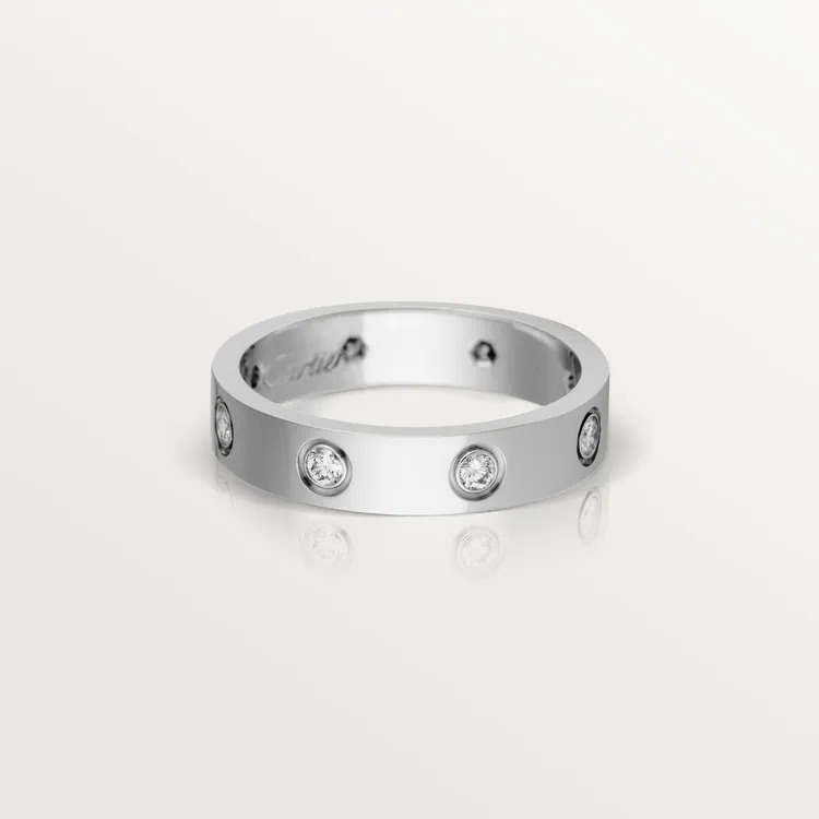 LOVE WEDDING BAND, 8 DIAMONDS