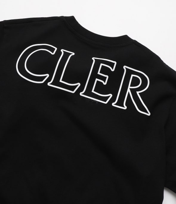 Logo patch short sleeve T-shirt black