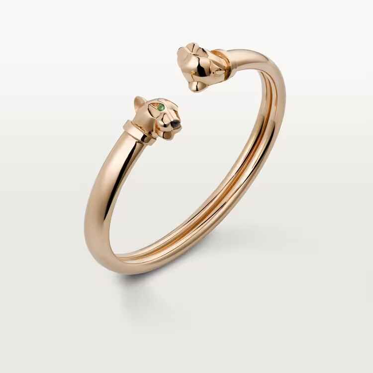  PANTHER DE CARTIER BRACELET pink gold.onyx