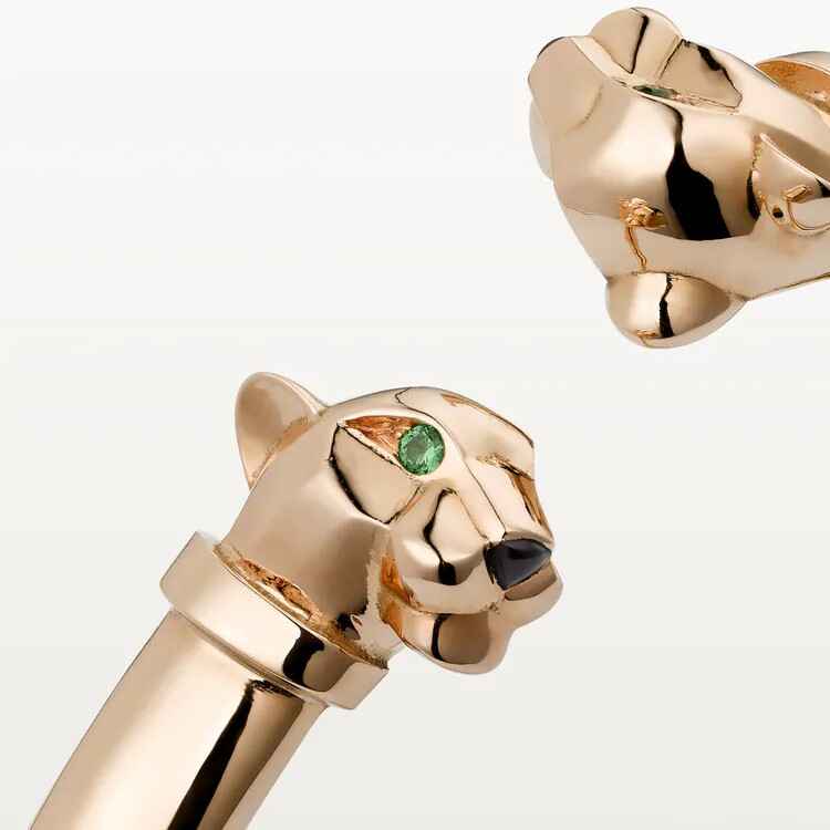  PANTHER DE CARTIER BRACELET pink gold.onyx