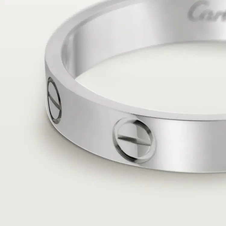 LOVE WEDDING BAND -white gold