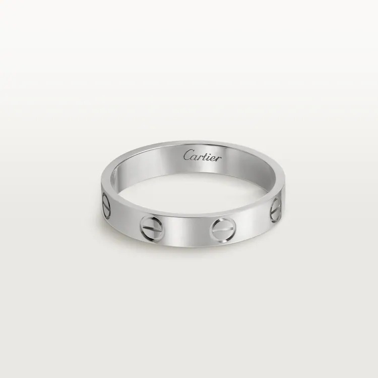 LOVE WEDDING BAND -white gold