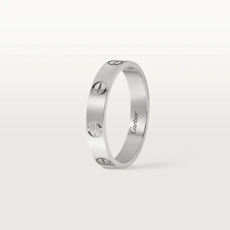 LOVE WEDDING BAND -white gold