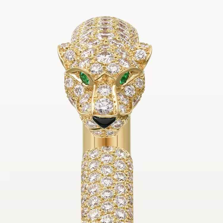 yellow gold diamonds. PANTHER DE CARTIER BRACELET 
