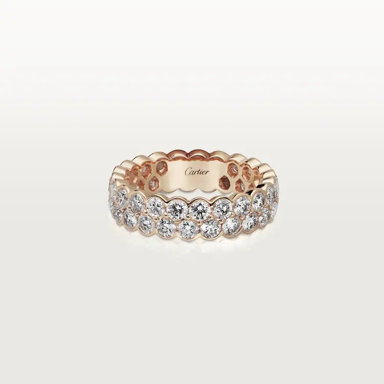 BROADLY DE CARTIER WEDDING BAND pink gold