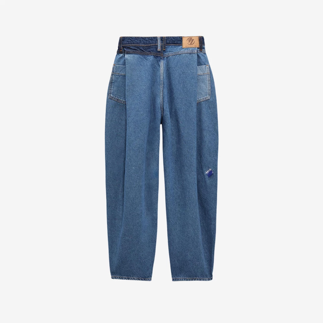 Ader Error x Zara Barrel Leg Jeans Blue