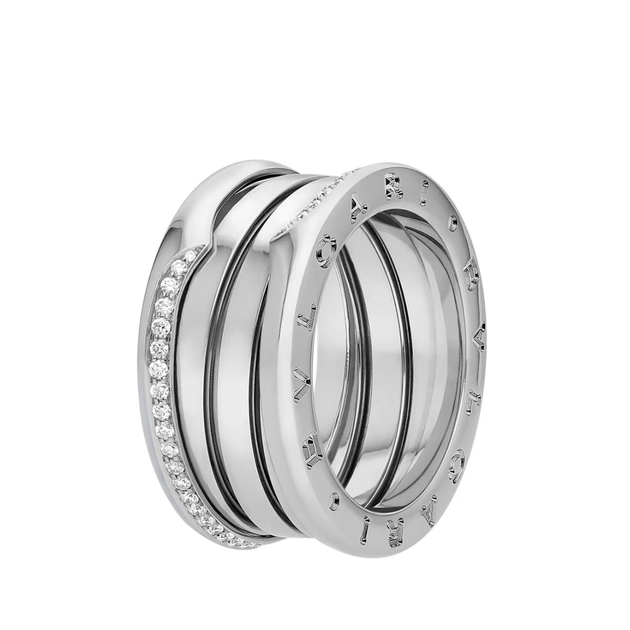 B.ZERO1 RING  white gold