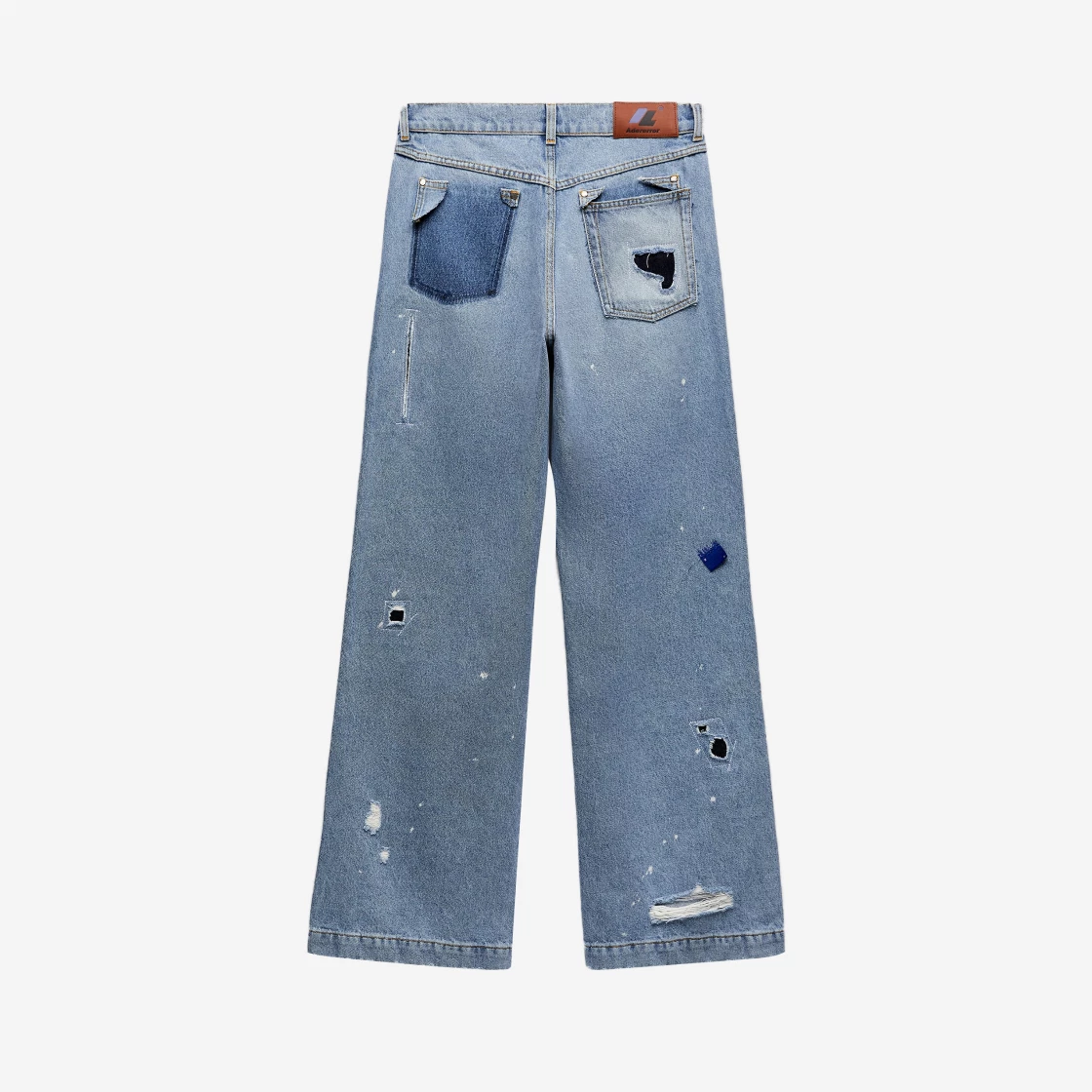 Ader Error x Zara Patchwork Jeans Blue