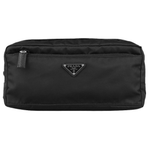 Triangle logo cosmetic pouch bag