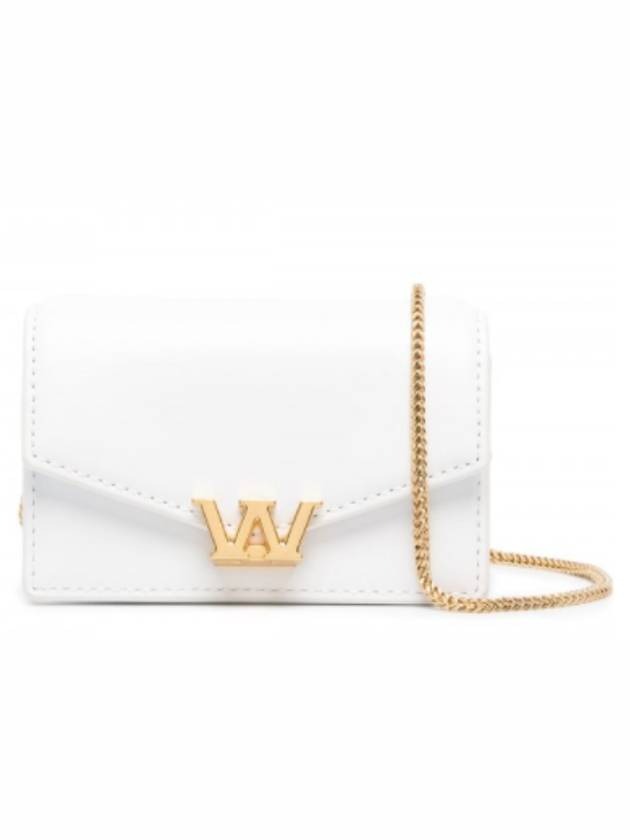 21SS Alexander Wang Logo Buckle Mini White Cross Bag 