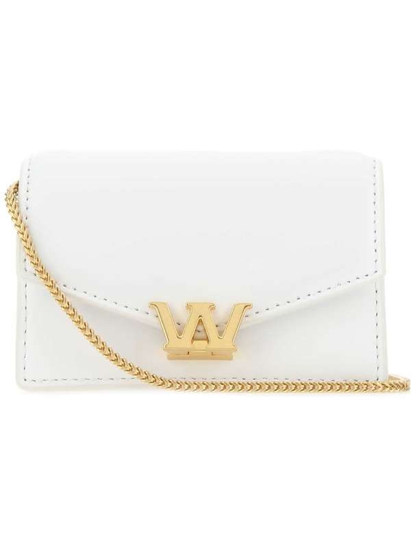 21SS Alexander Wang Logo Buckle Mini White Cross Bag 