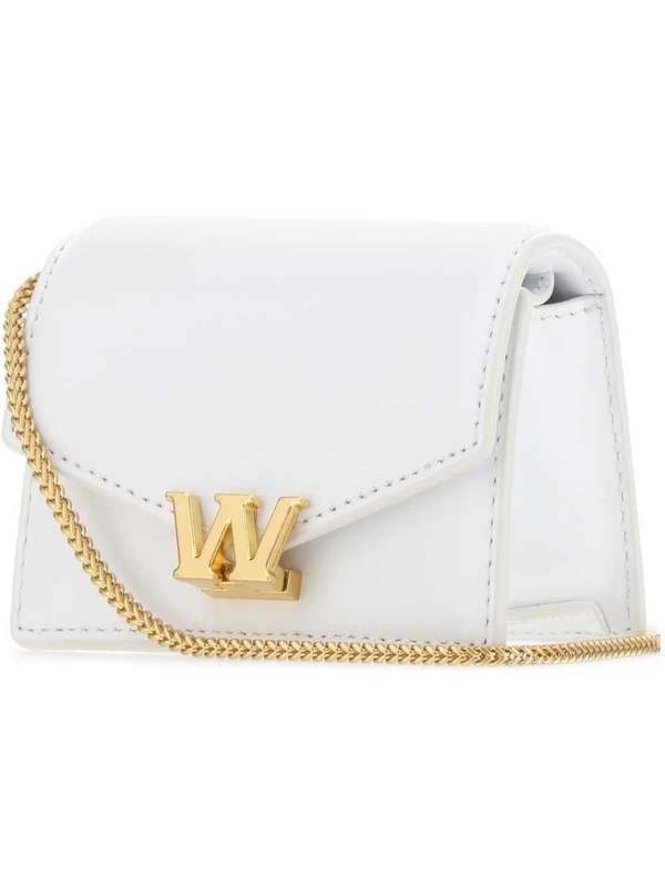 21SS Alexander Wang Logo Buckle Mini White Cross Bag 