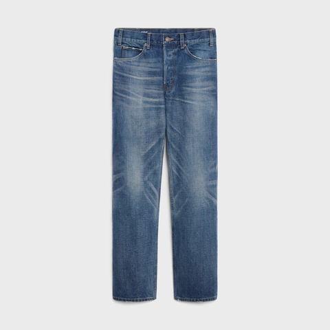 POLLY JEANS IN DARK UNION WASH DENIM DARK UNION WASH 