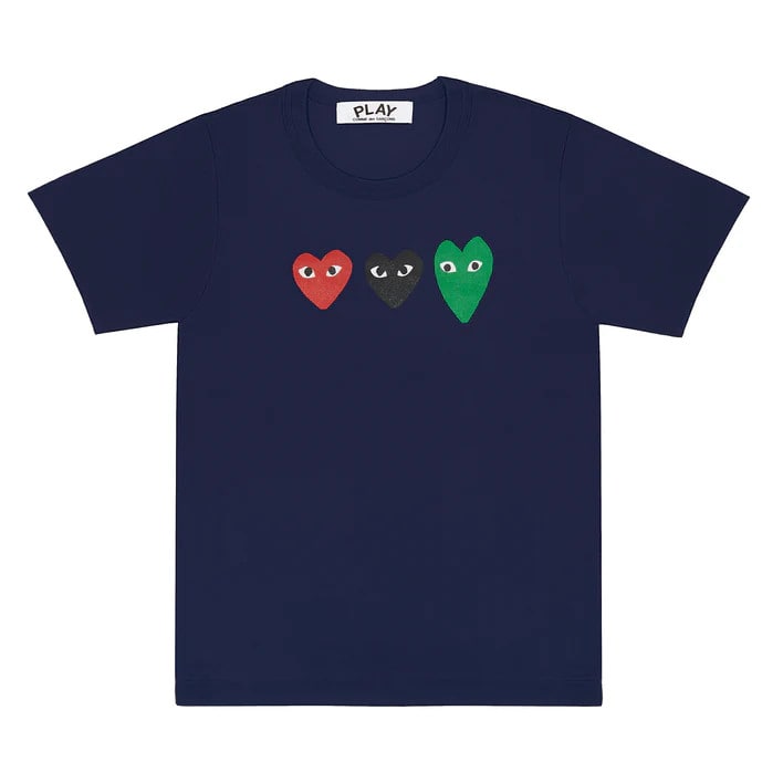 Multi Heart Printing Short Sleeve T-shirt